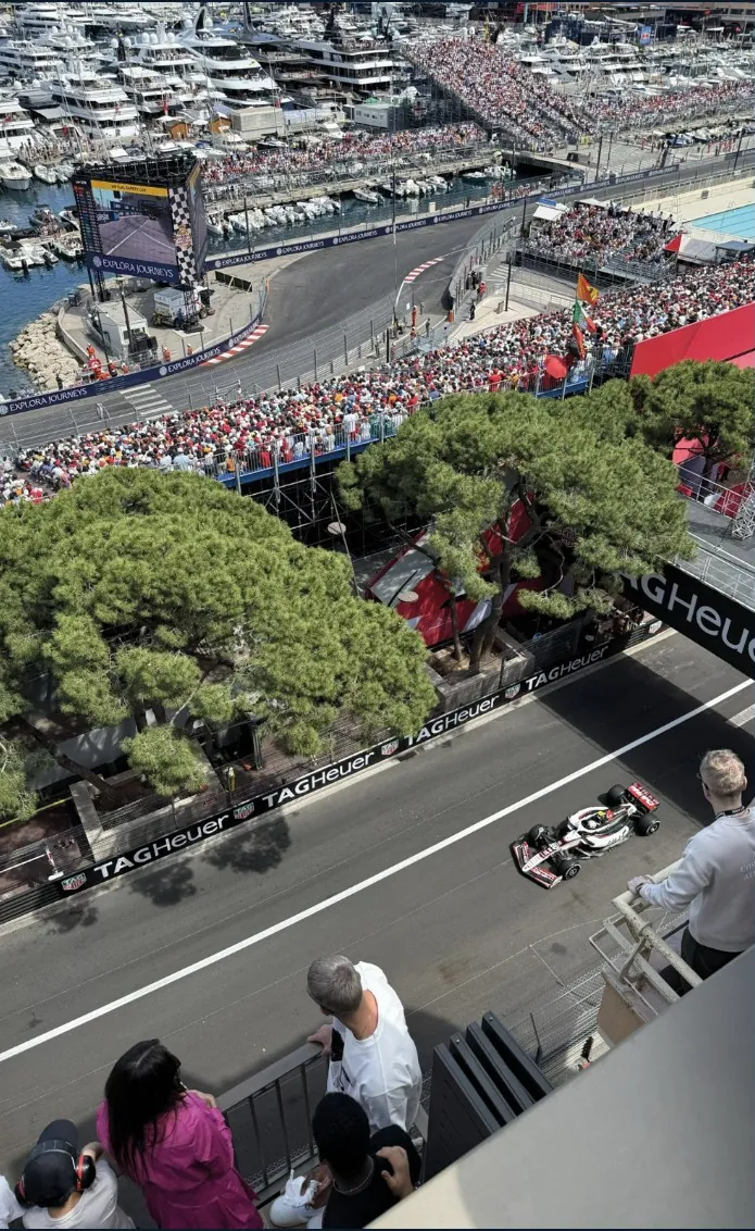 Curva del circuito vista desde la terraza