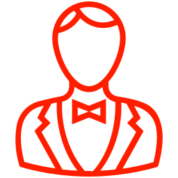 Icono de persona de servicio al cliente.