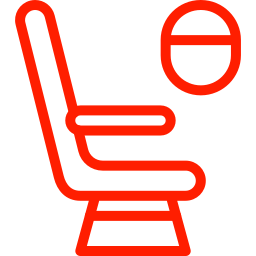 Icono asiento avión.