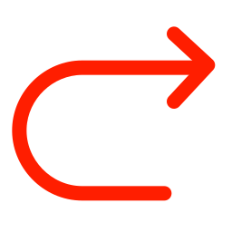 Flecha de señalización a la derecha.